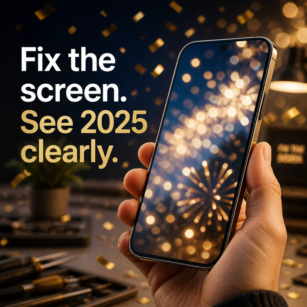 New Year ad concept example: Crystal Clear View