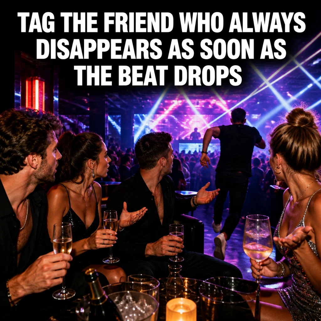 Nightclub meme ad example: The True Friend