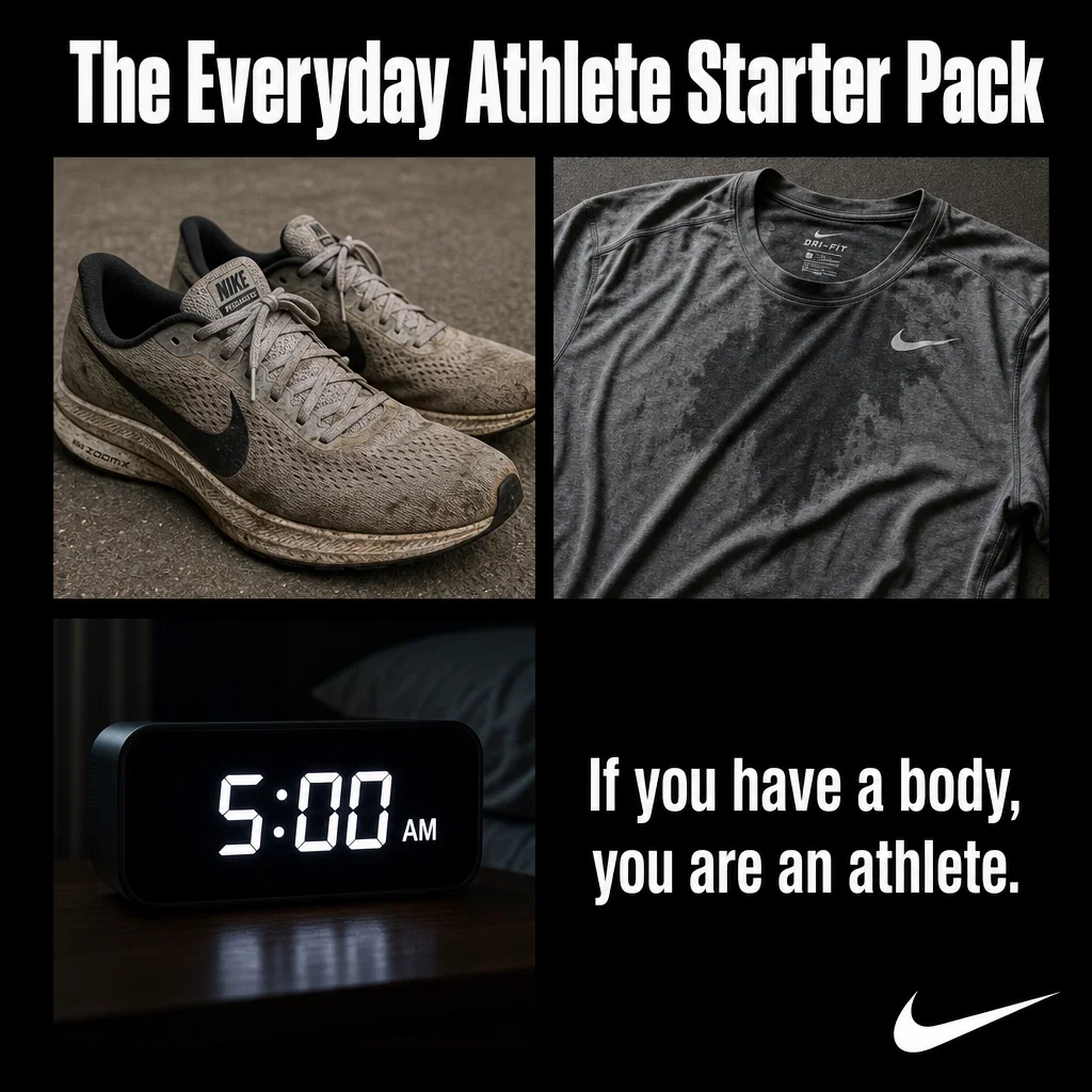 Nike meme example: The 'If you have a body' Starter Pack