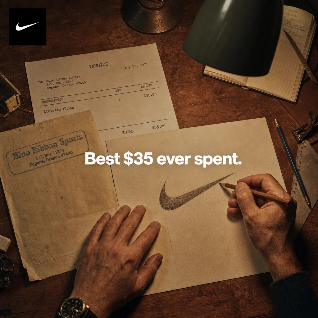 Nike meme example: The $35 Logo