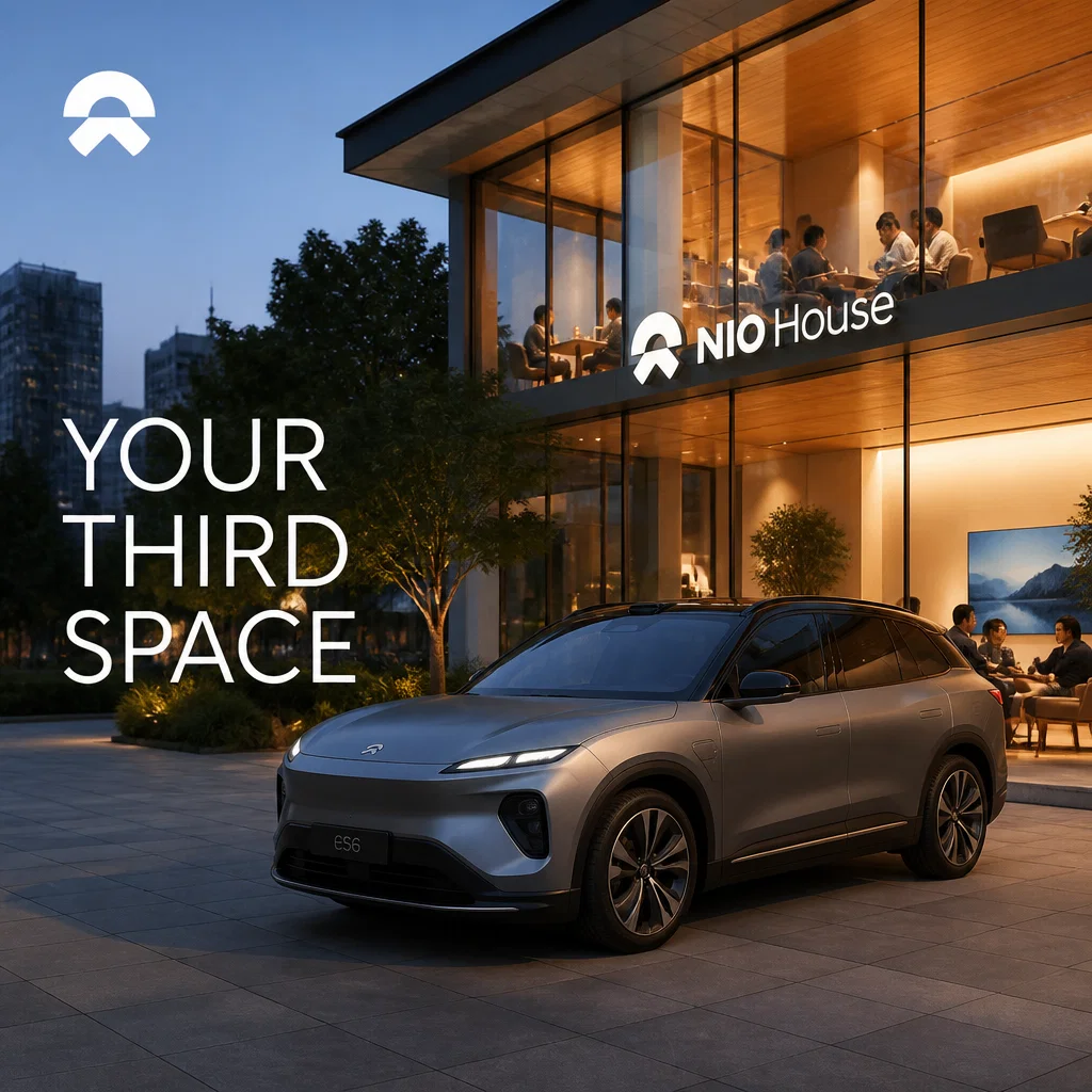 NIO ad concept example: Urban Oasis