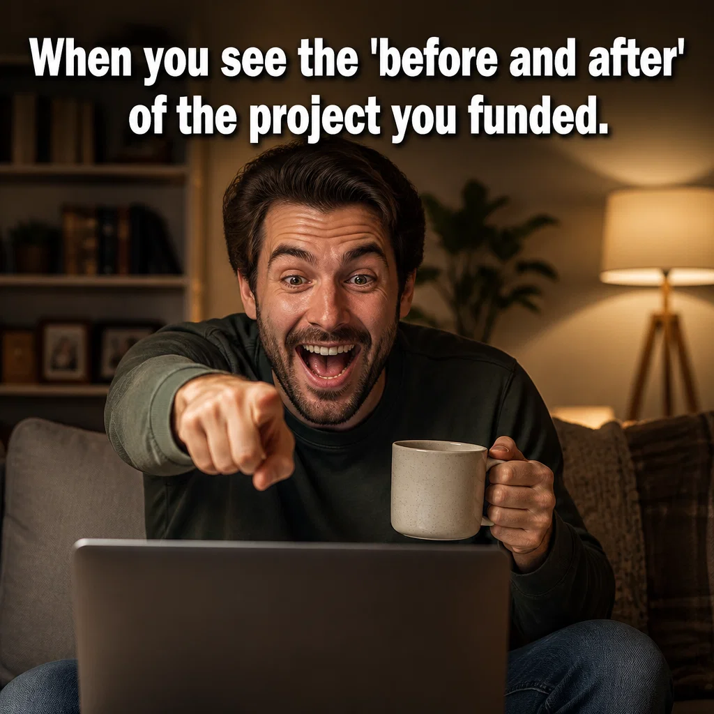 Nonprofit meme ad example: Impact Realization