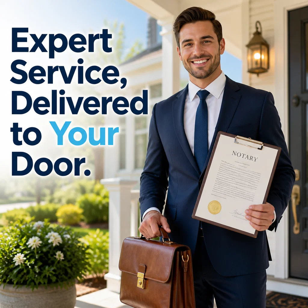 Notary ad concept example: The Doorstep Professional