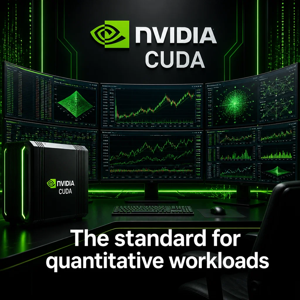 Nvidia ad concept example: CUDA for Finance