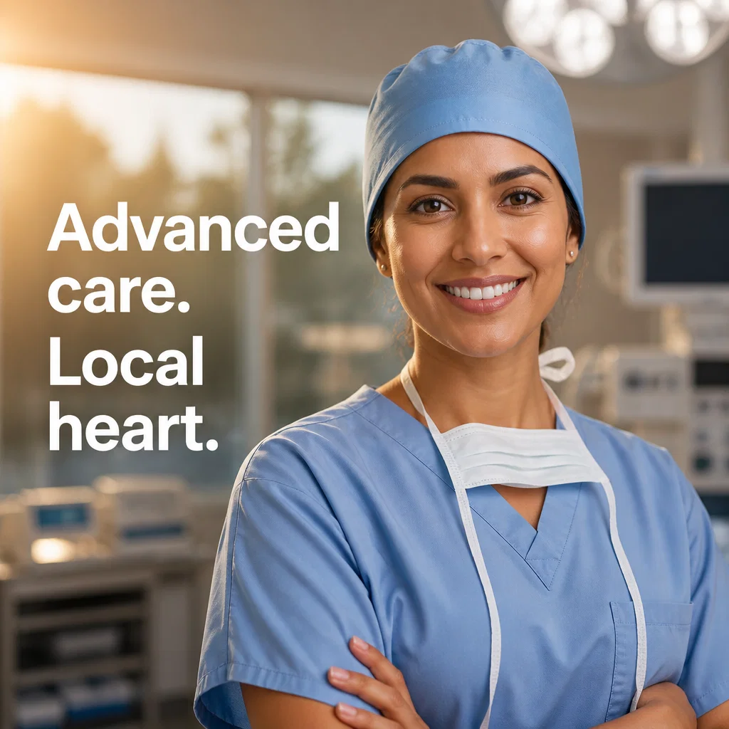 OBGYN ad concept example: Precision & Peace