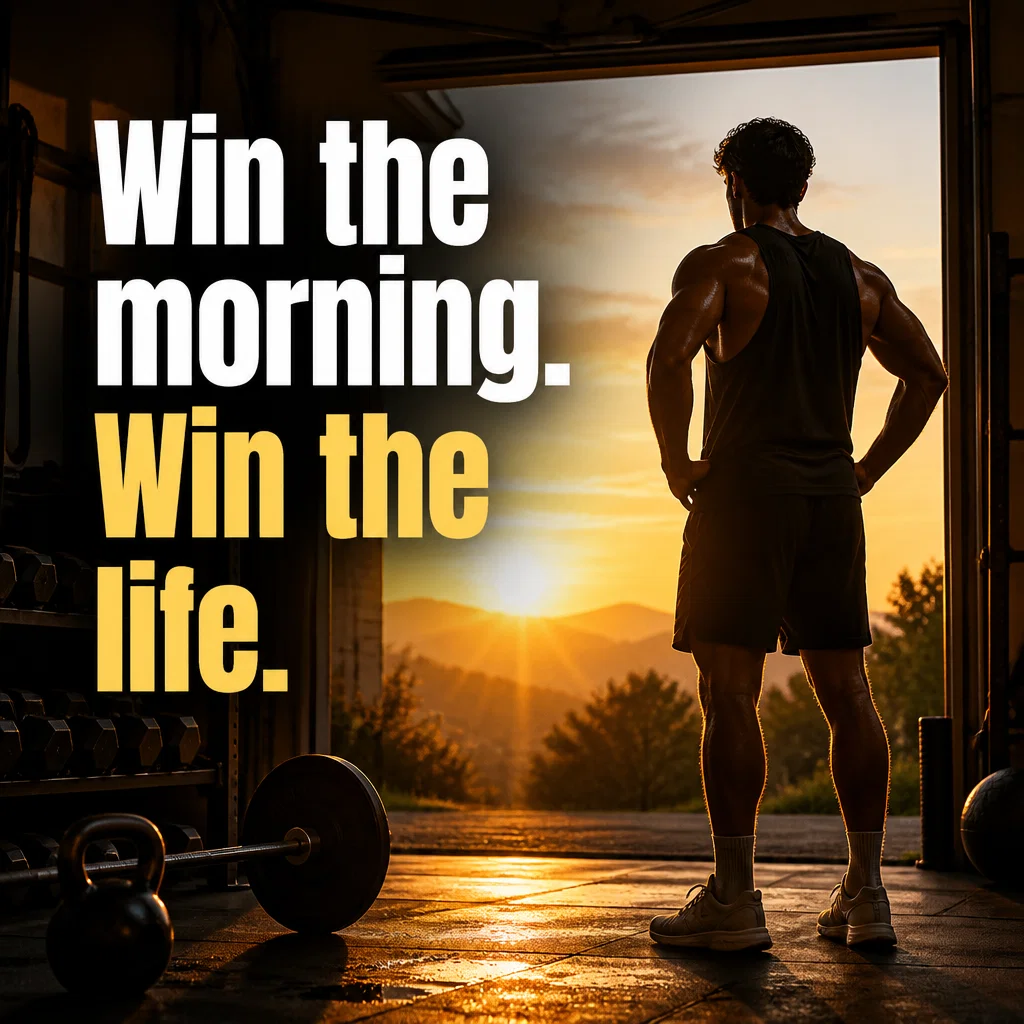 Online Fitness Coach ad concept example: The Sunrise Session