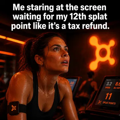 Orangetheory Fitness meme ad example: The Splat Point Obsession
