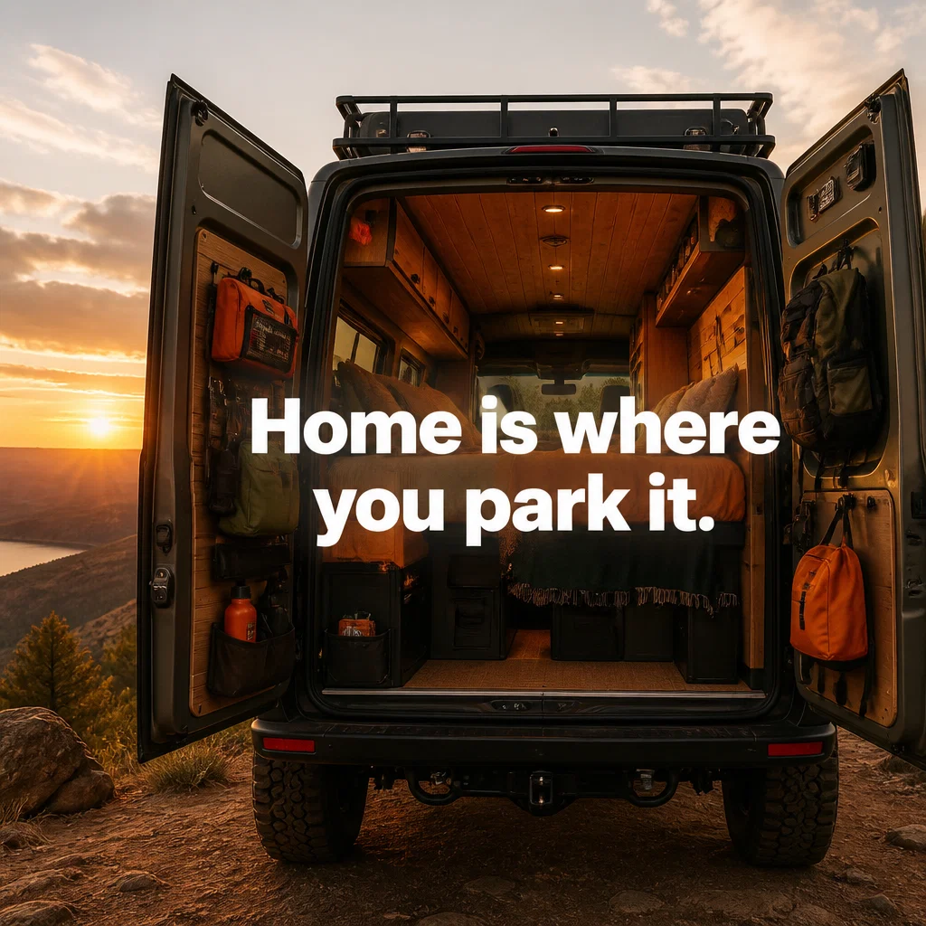 Outdoor Brand ad concept example: The Vanlife Dream