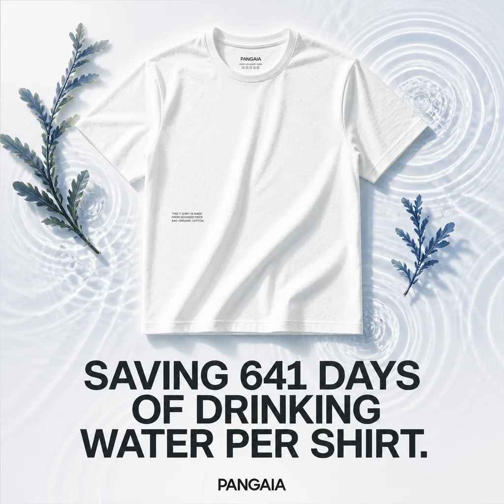 Pangaia ad concept example: Impact Transparency
