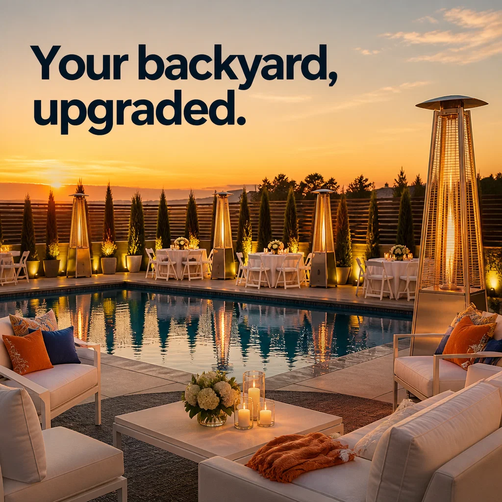 Party Rental ad concept example: The Complete Transformation