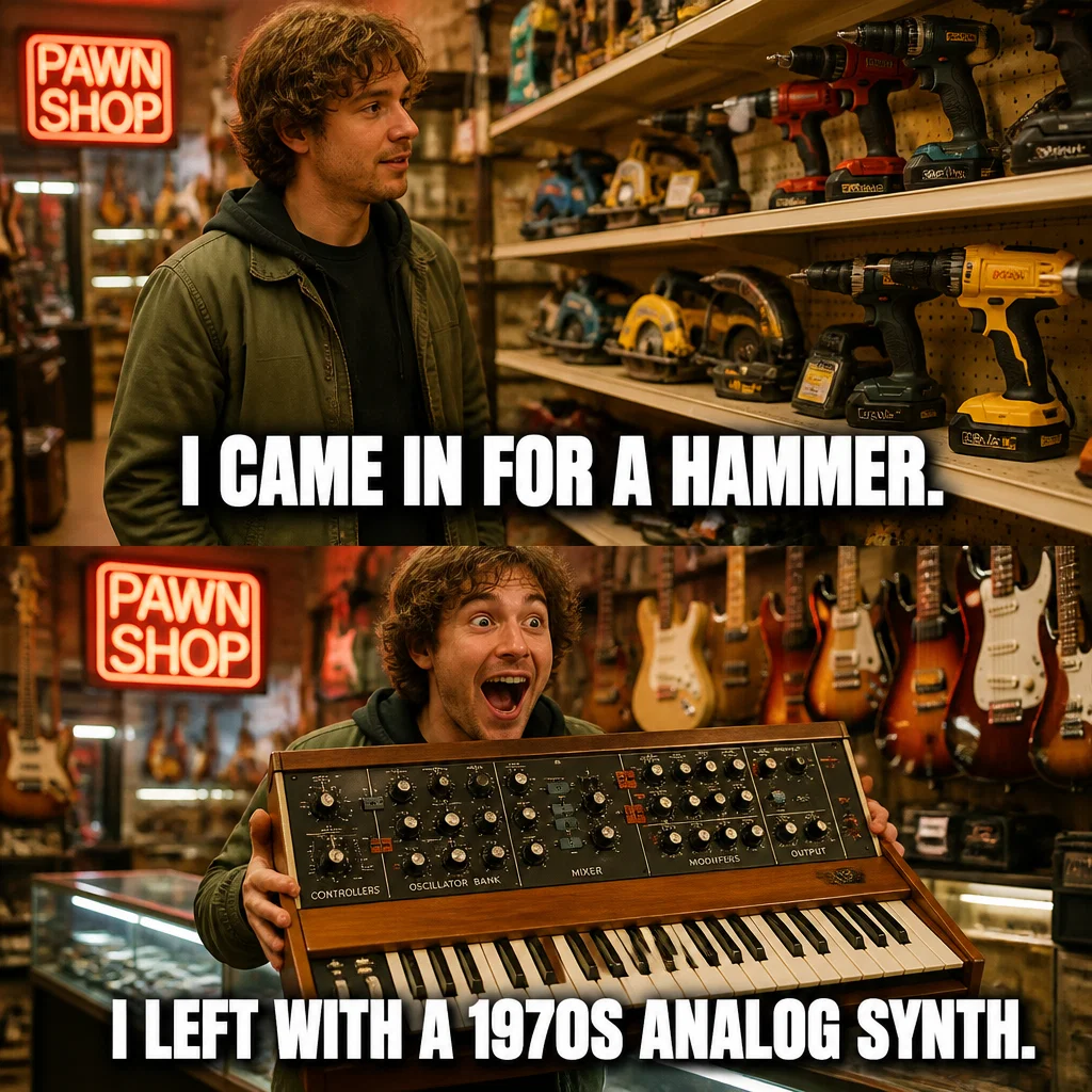Pawn Shop meme ad example: The Rare Find