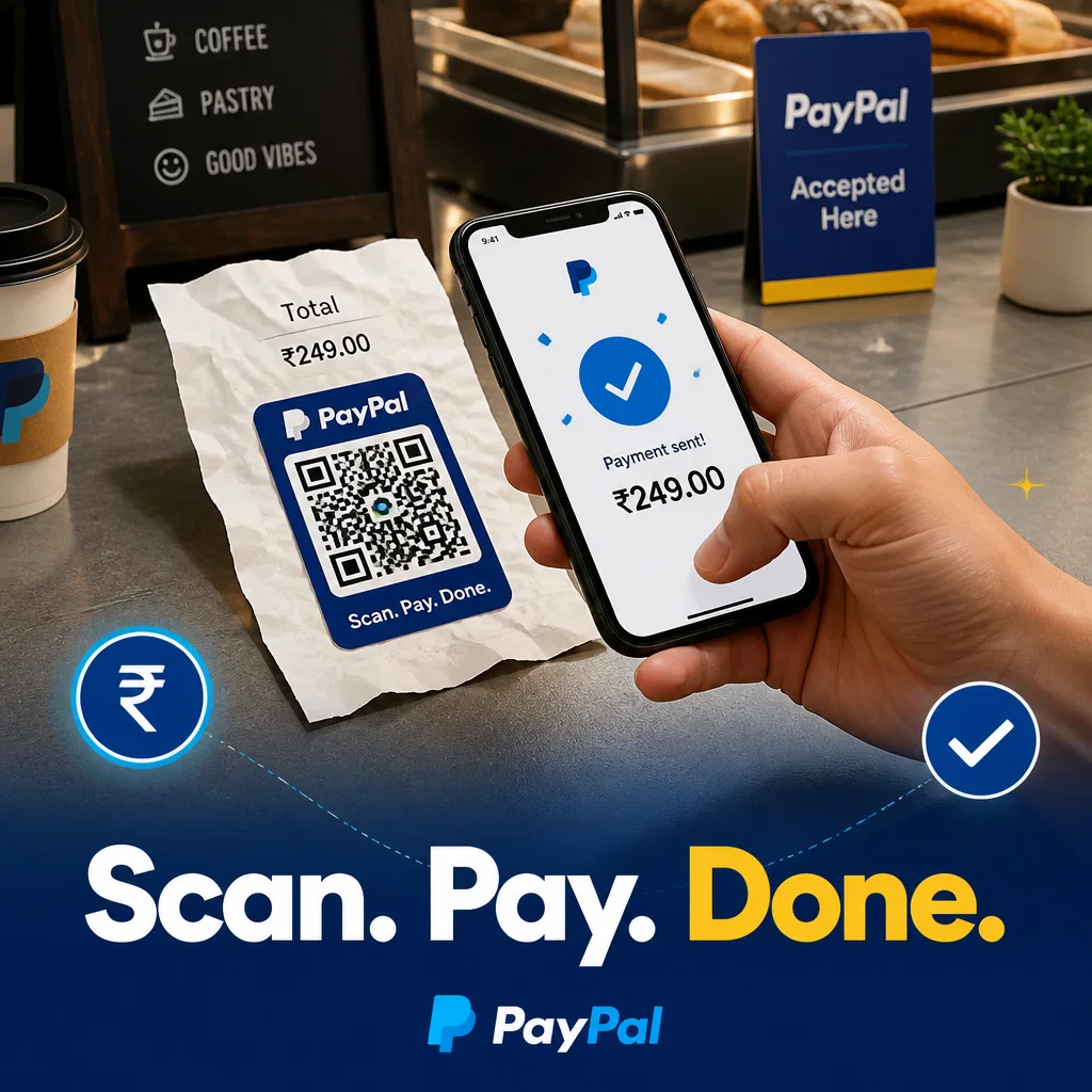 PayPal ad concept example: QR Pay Moment