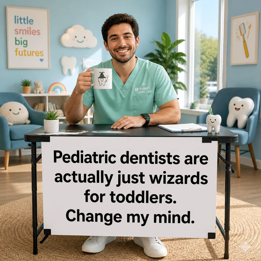 Pediatric Dentist meme ad example: The Pediatric Difference