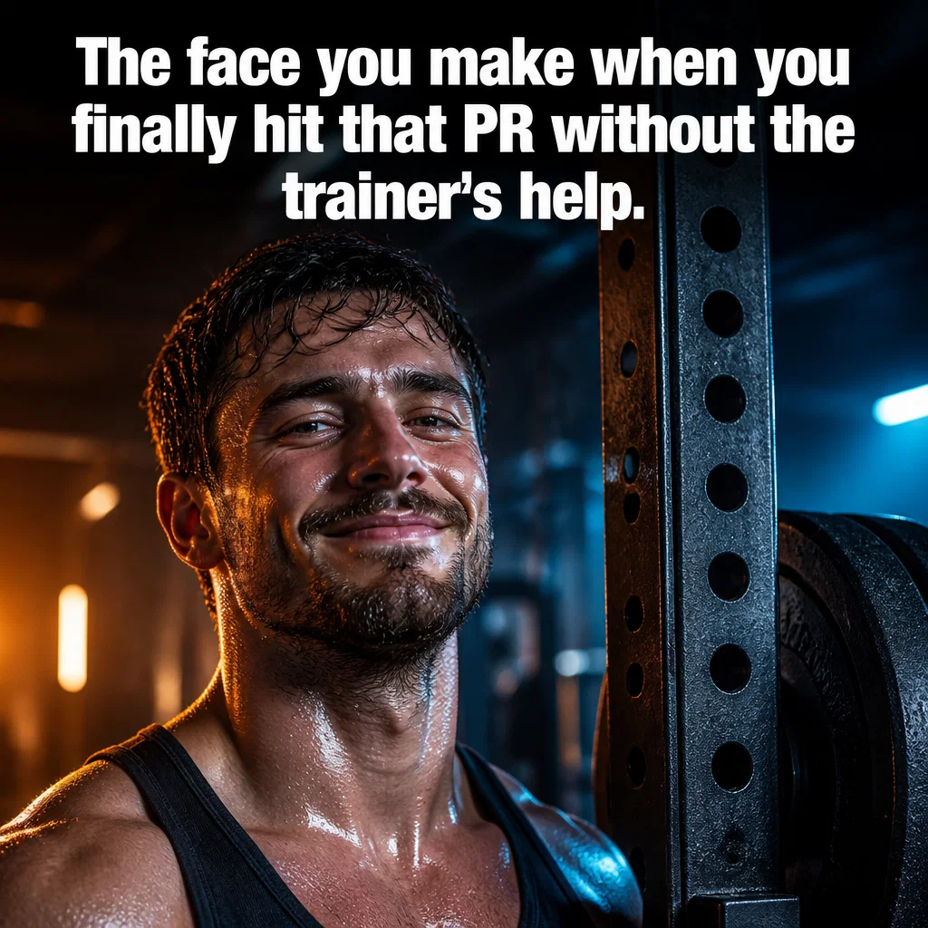 Personal Trainer meme ad example: The PR Feeling