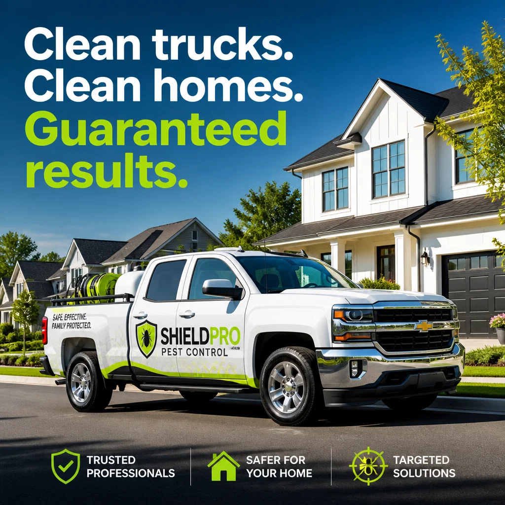 Pest Control ad concept example: Professional Presence