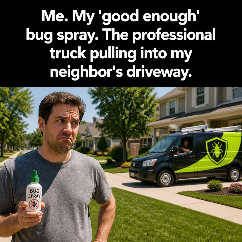 Pest Control meme ad example: The New Solution