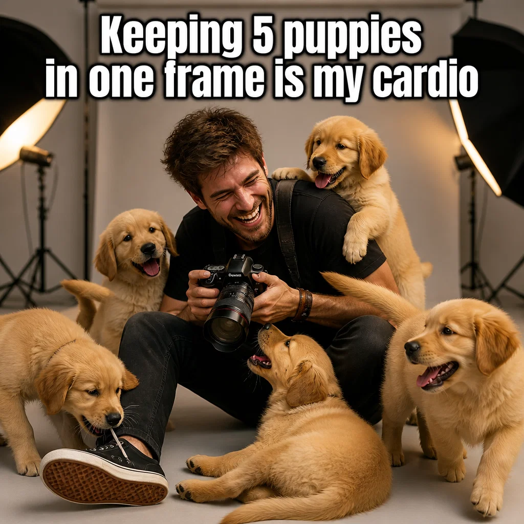 Pet Photography meme ad example: The Puppy Whisperer