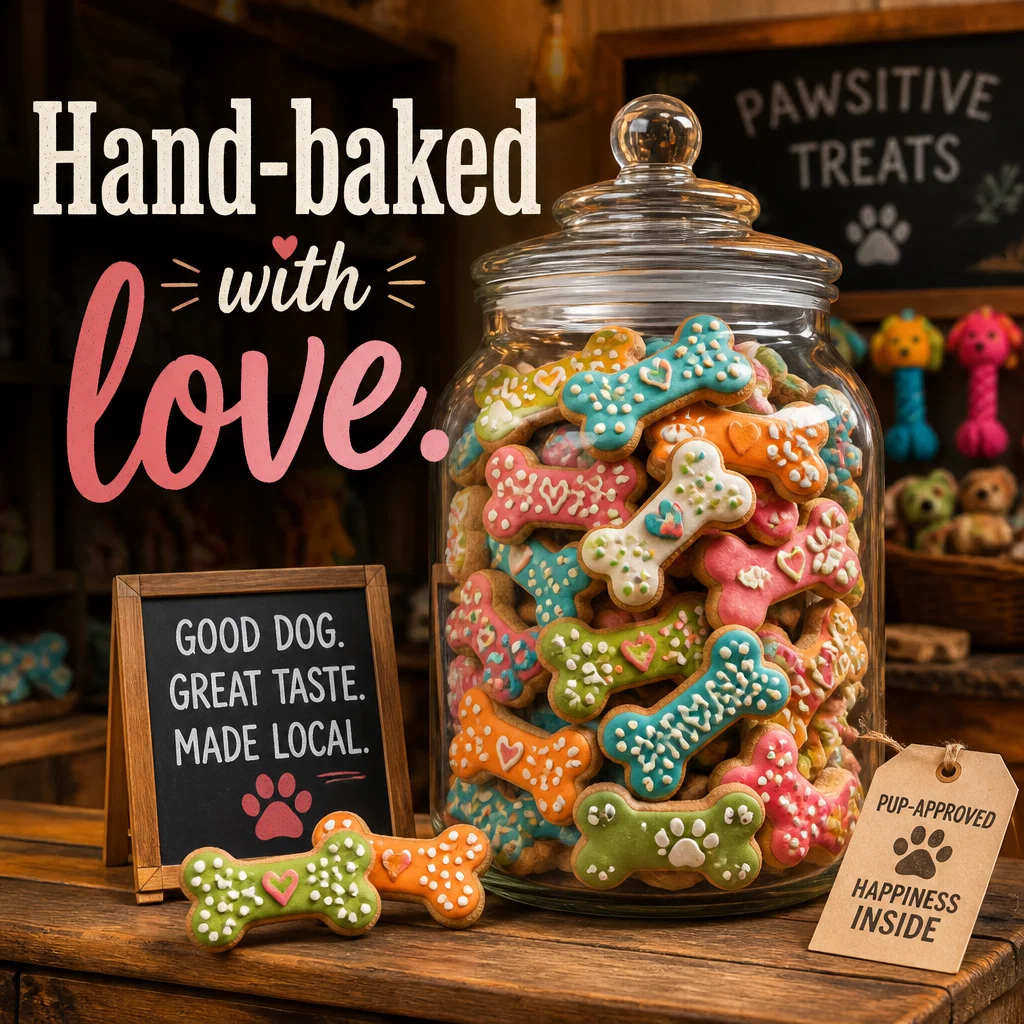 Pet Store ad concept example: Artisanal Treats