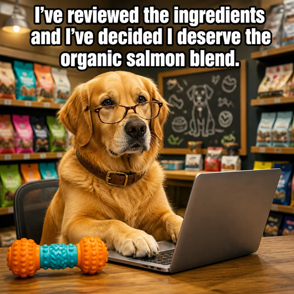 Pet Store meme ad example: The Nutrition Analyst
