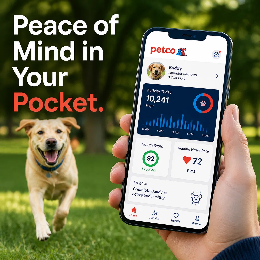Petco ad concept example: The Connected Pet