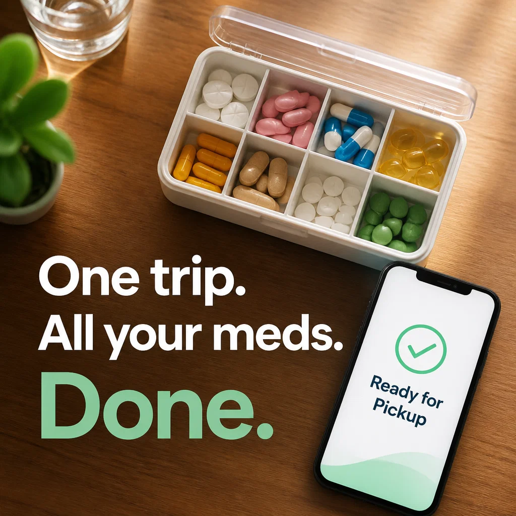 Pharmacy ad concept example: Sync Your Health