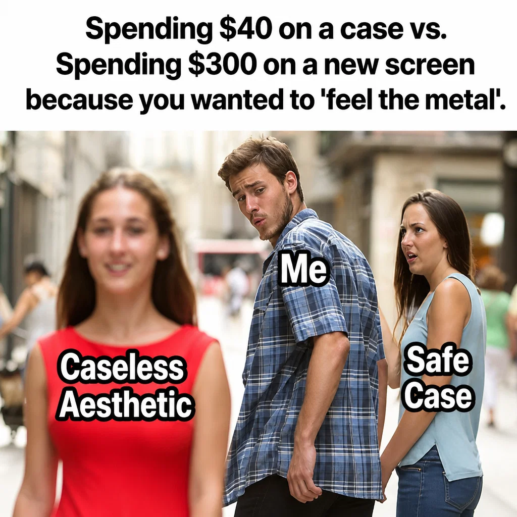 Phone Case meme ad example: The Screen Repair Math