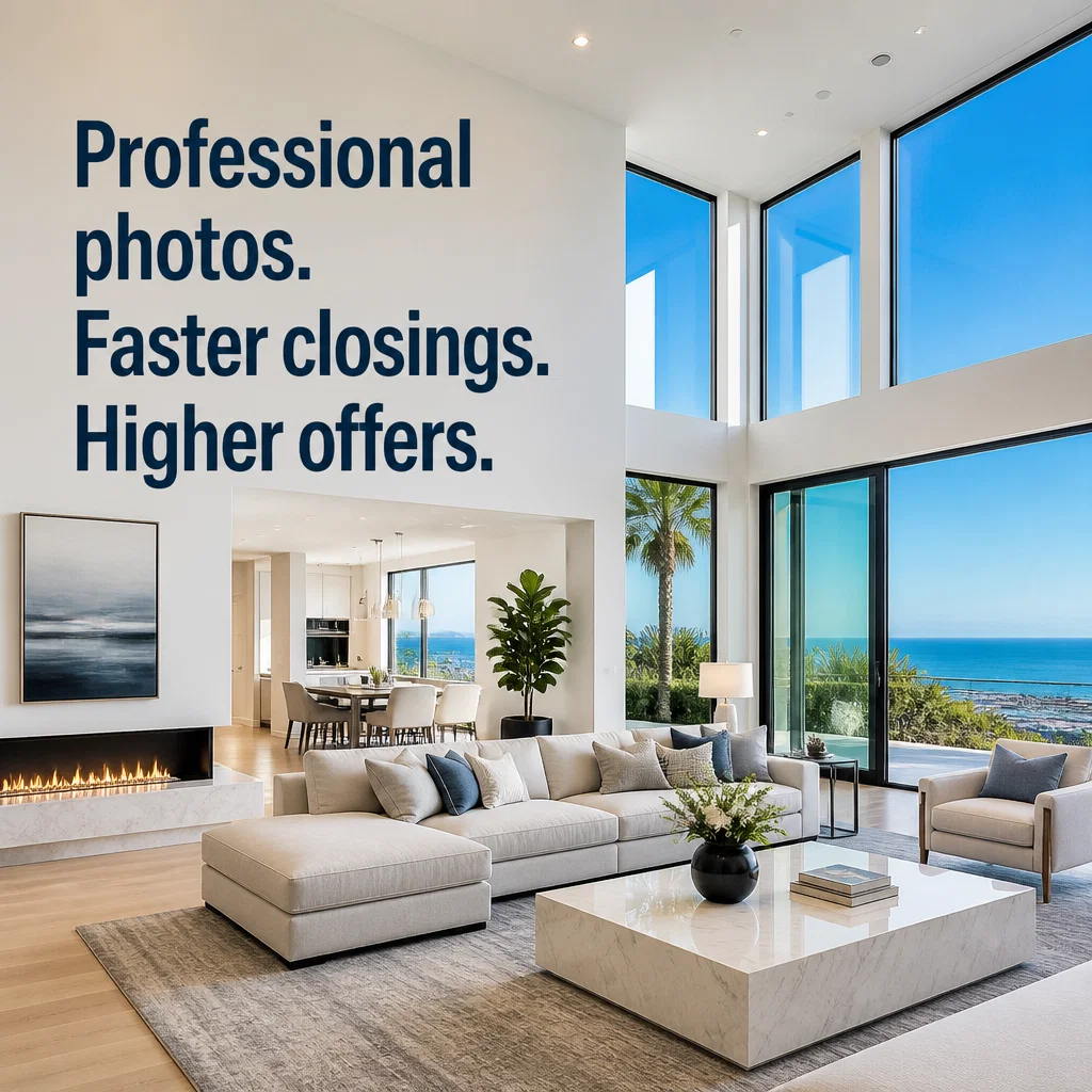 Photographer ad concept example: Real Estate Revenue