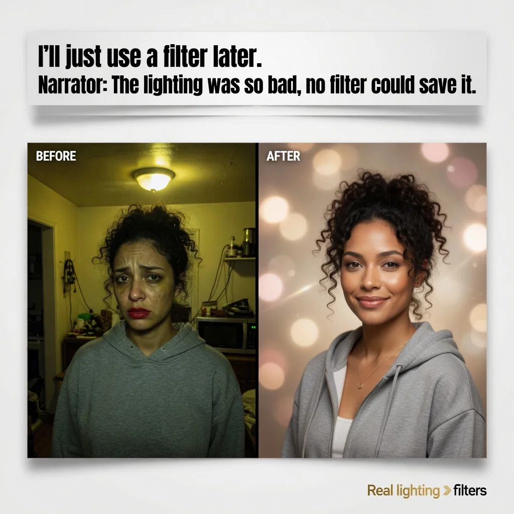 Photographer meme ad example: The 'Just Filter It' Myth