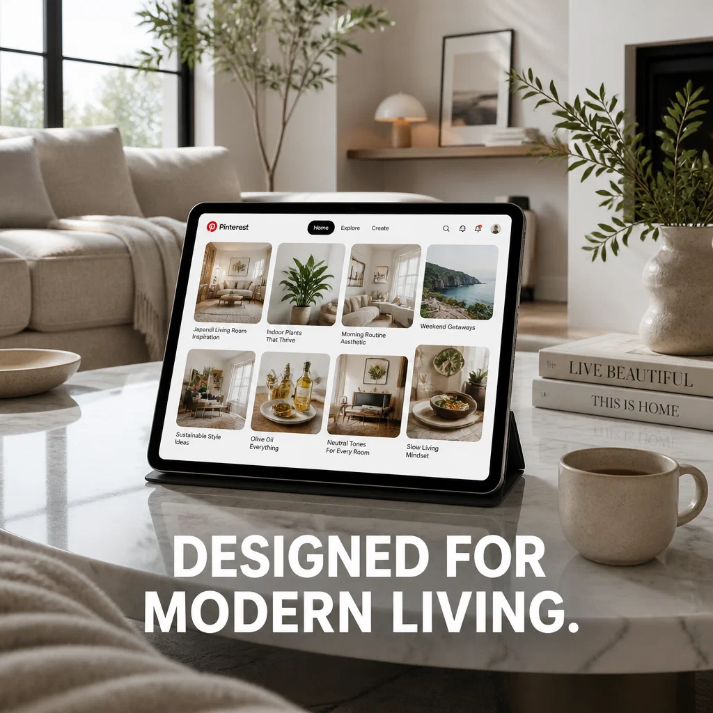 Pinterest ad concept example: The Interior Context