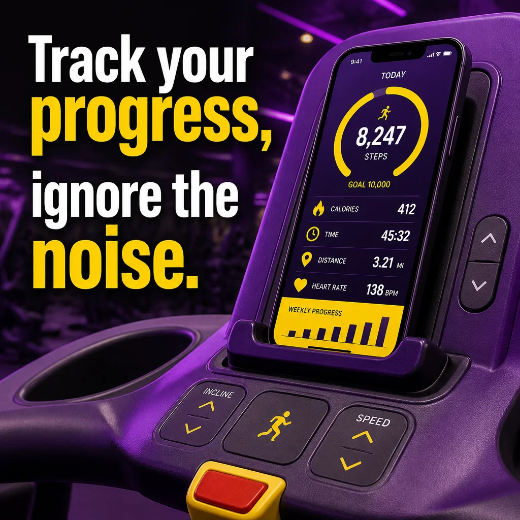 Planet Fitness ad concept example: Tech-Enabled Fitness