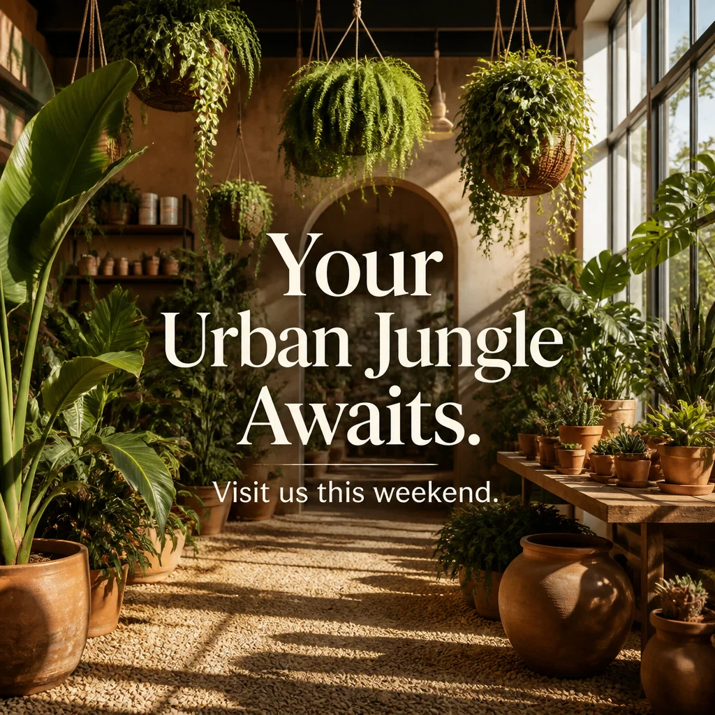 Plant Store ad concept example: The Shop Aesthetic