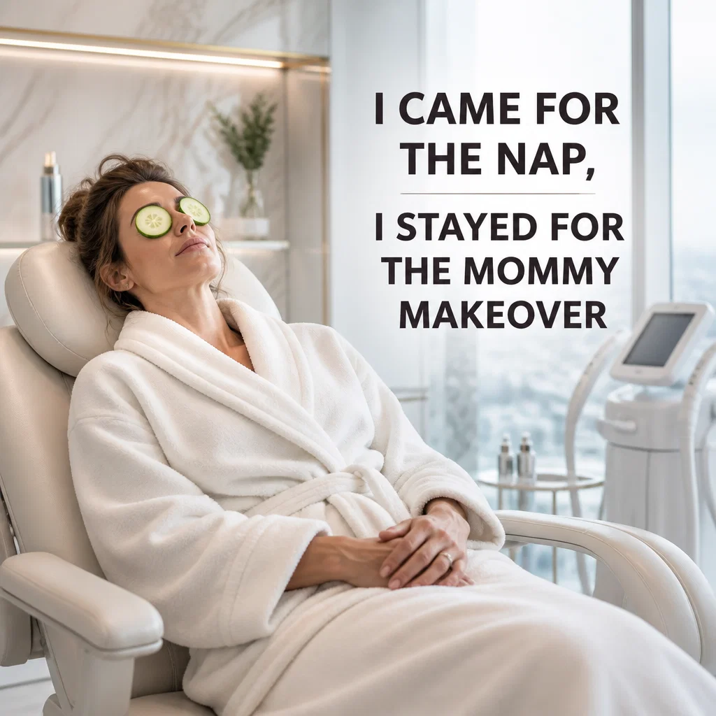 Plastic Surgeon meme ad example: Mommy Makeover Humor