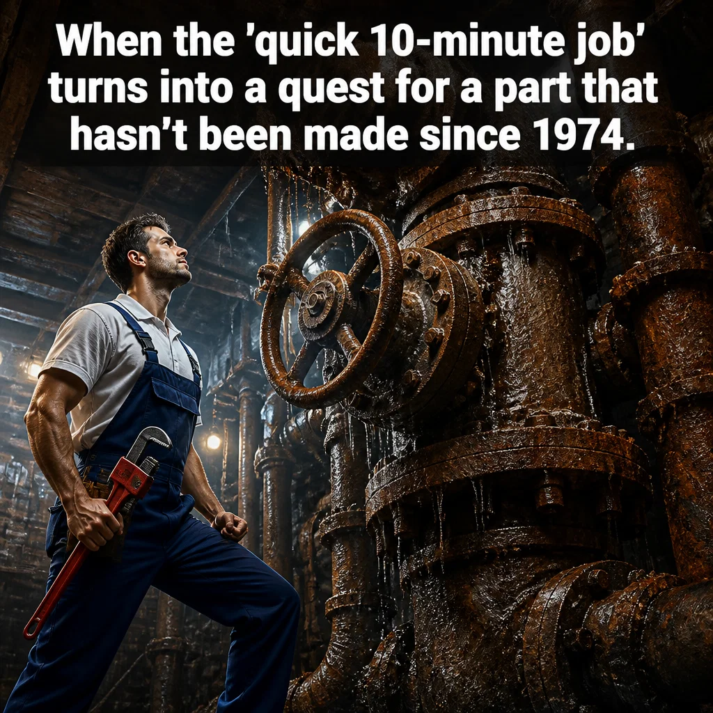 Plumbing meme ad example: The Hidden Boss