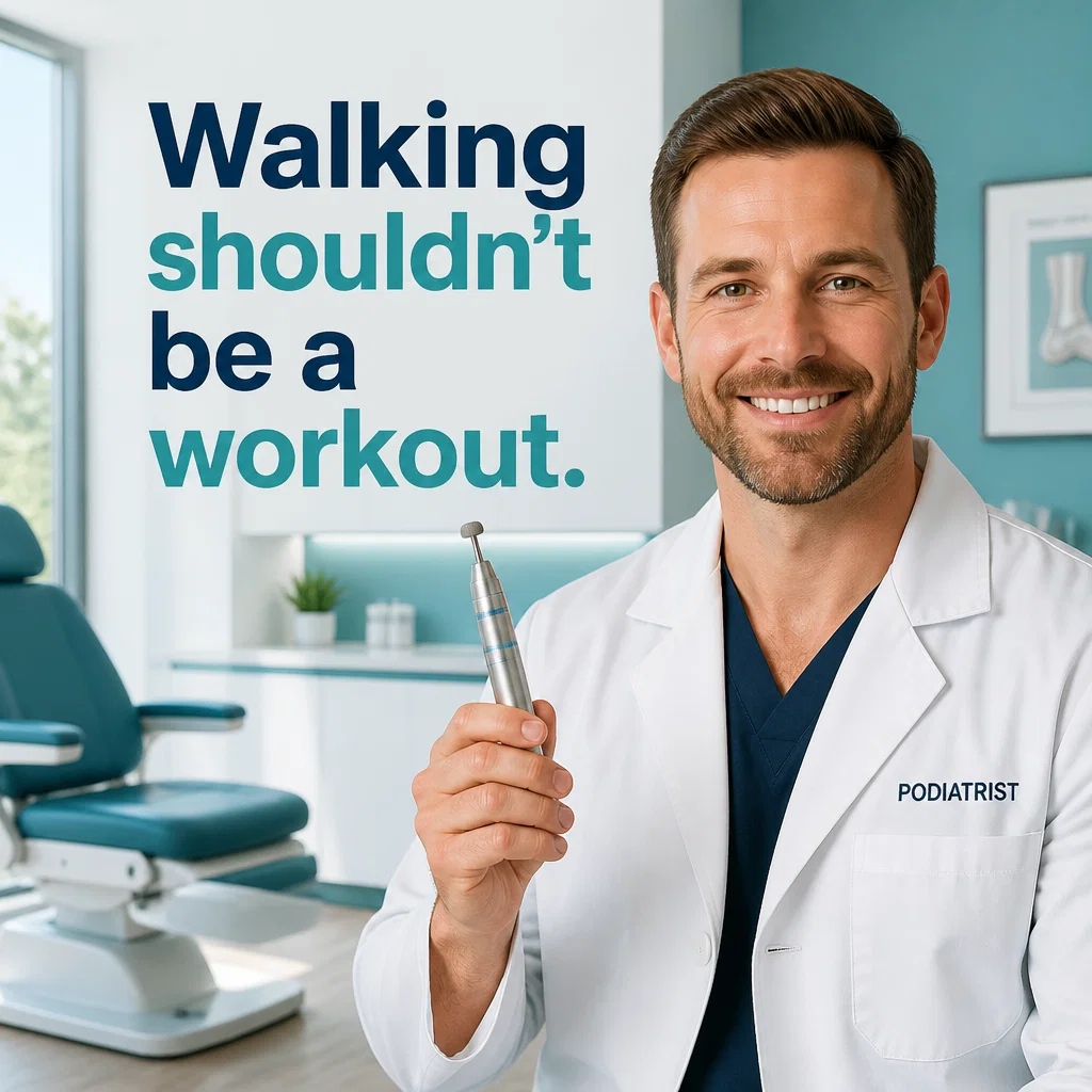 Podiatrist ad concept example: Instant Relief Clinic
