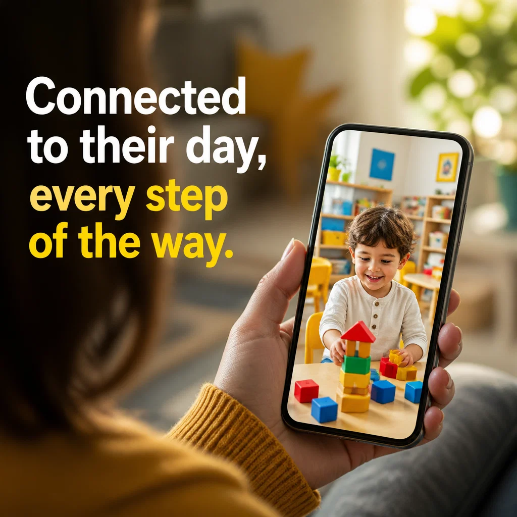 Preschool ad concept example: Secure & Transparent