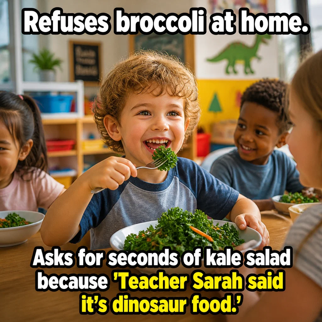 Preschool meme ad example: The Picky Eater