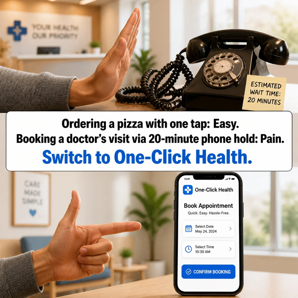 Primary Care meme ad example: The Modern Patient Experience