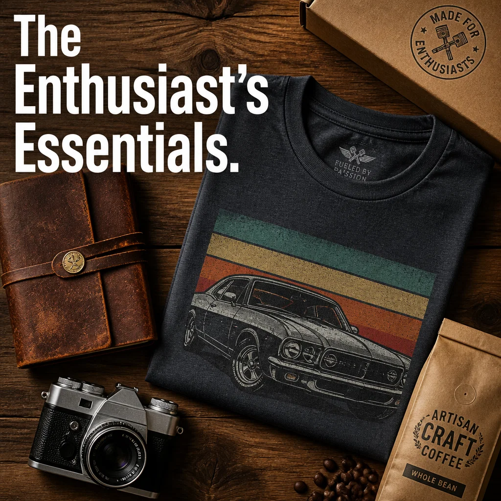 Print On Demand ad concept example: The Flat Lay Story