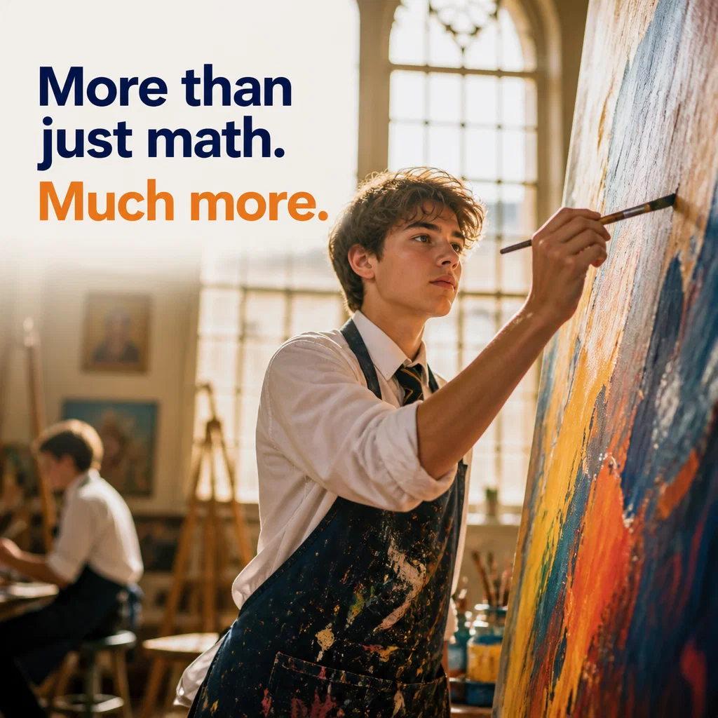 Private School ad concept example: The Art of Expression