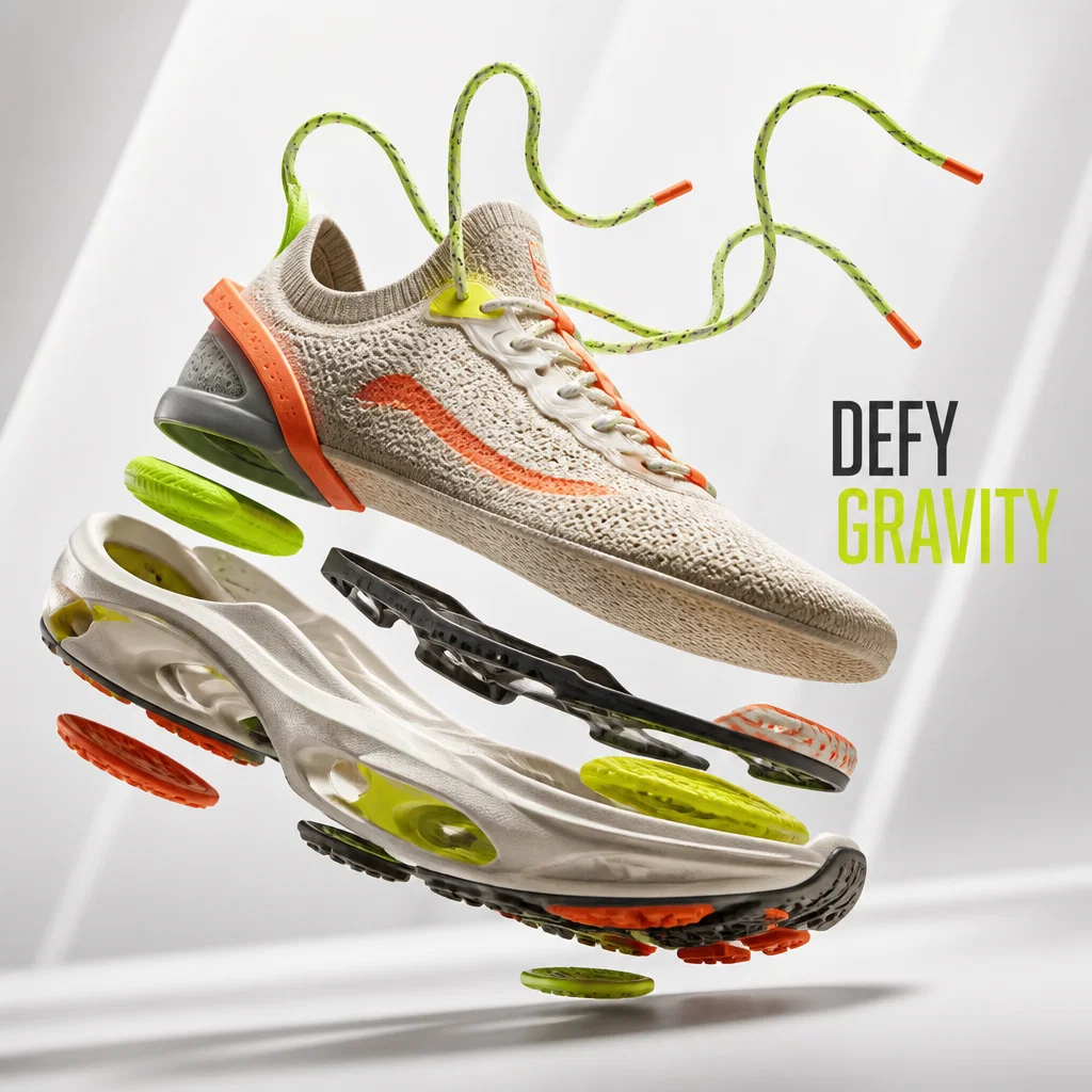 Puma ad concept example: The Floating Sole