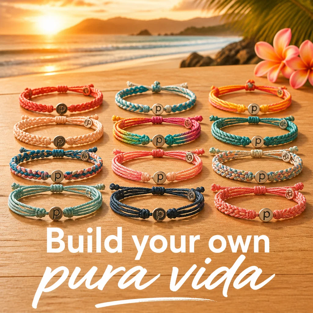 Pura Vida ad concept example: Color Theory Flatlay