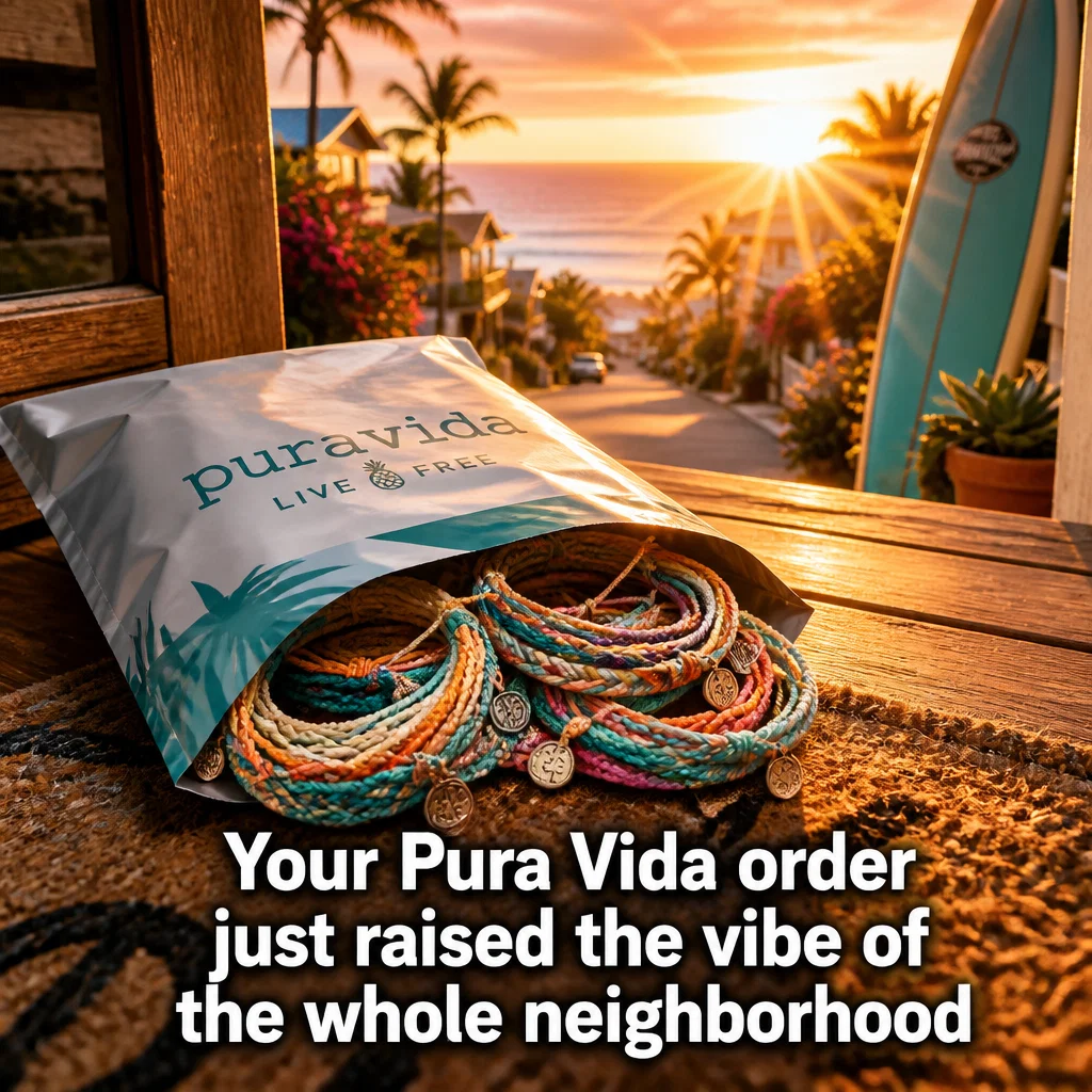Pura Vida meme ad example: Shipping Notice