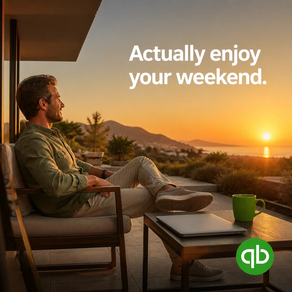 QuickBooks ad concept example: Financial Zen