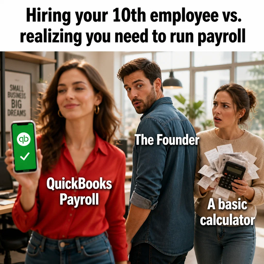 QuickBooks meme ad example: The Growth Trap