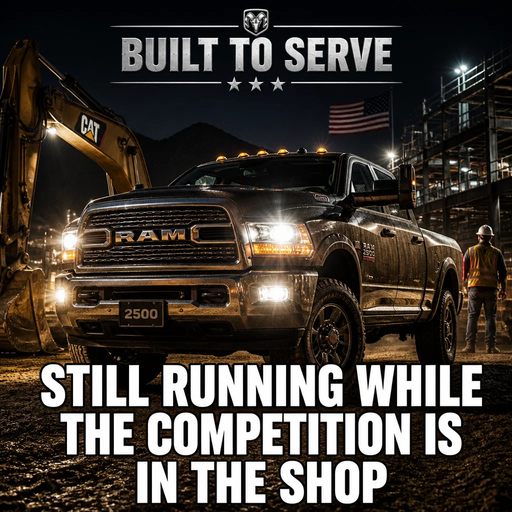 Ram meme ad example: Built to Serve