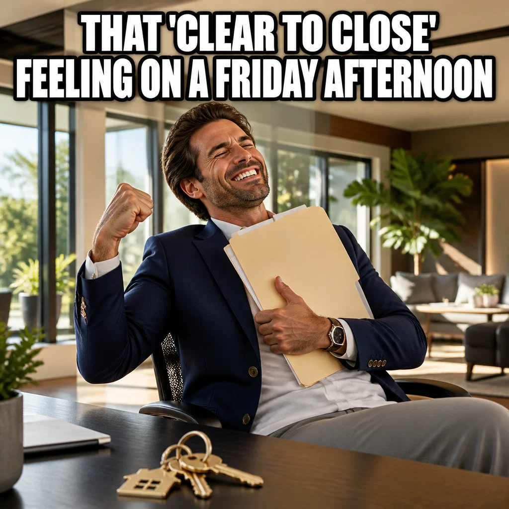 Real Estate meme ad example: Closing Day Energy