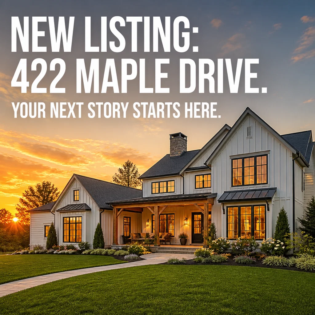 Real Estate Brokerage ad concept example: New Chapter Launch