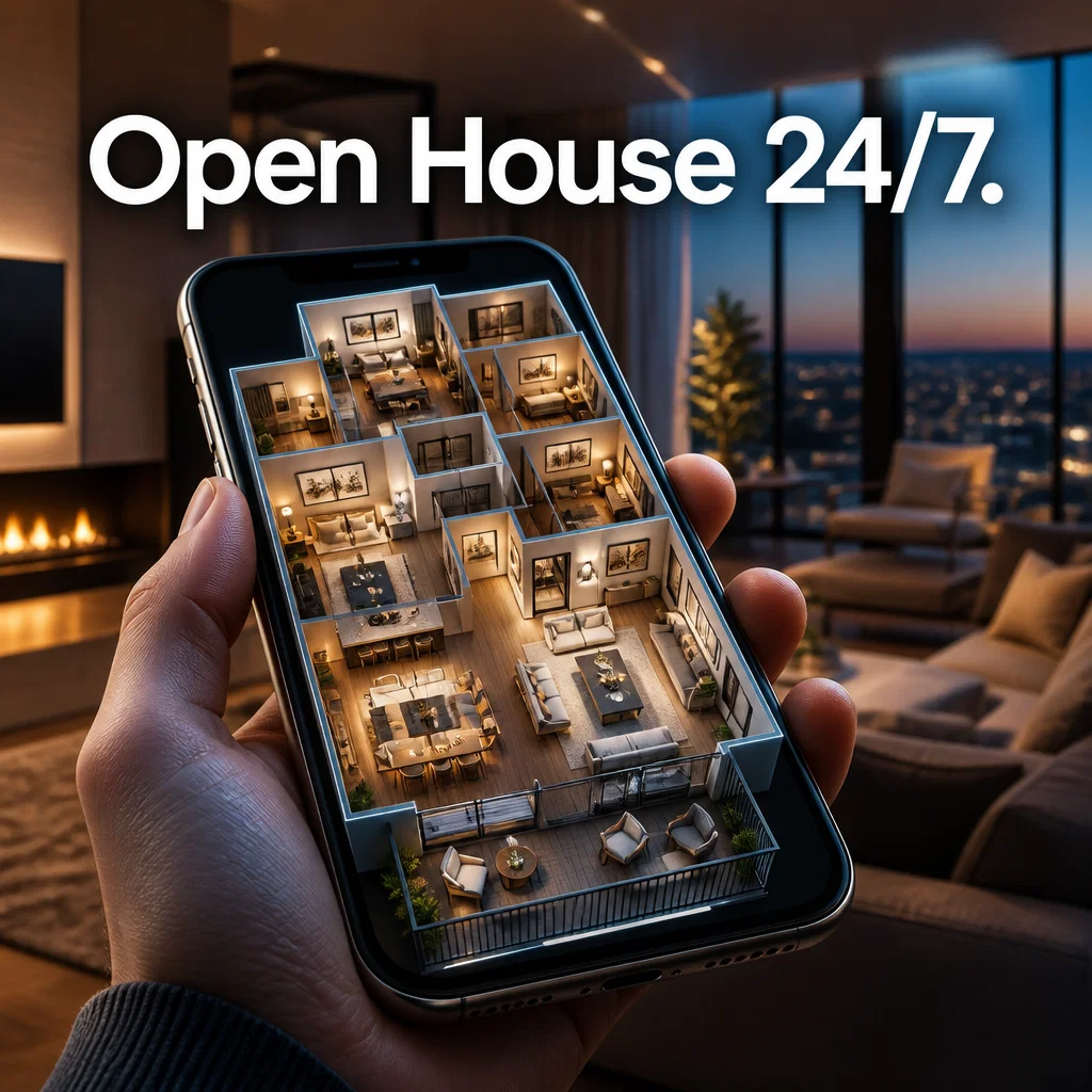 Real Estate Photographer ad concept example: 3D Tour Walkthrough
