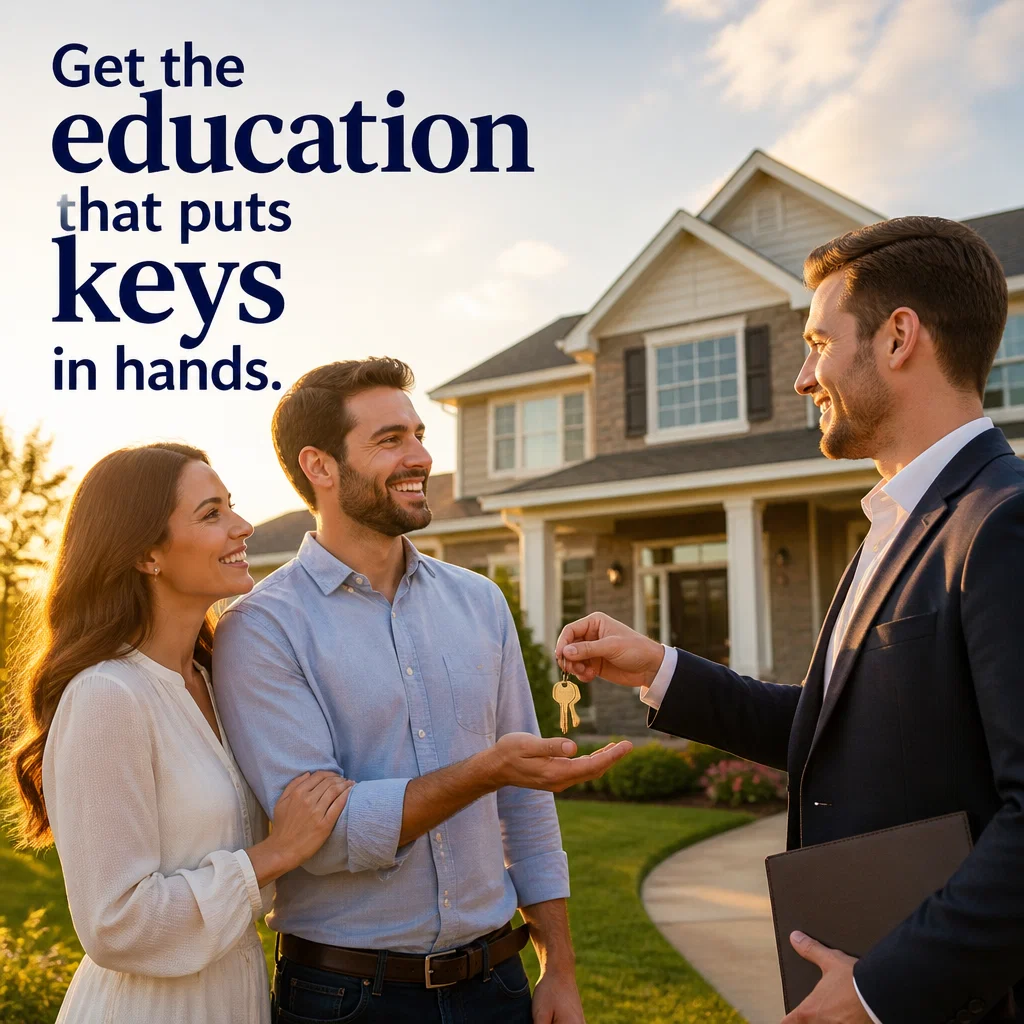 Real Estate School ad concept example: The First Showing