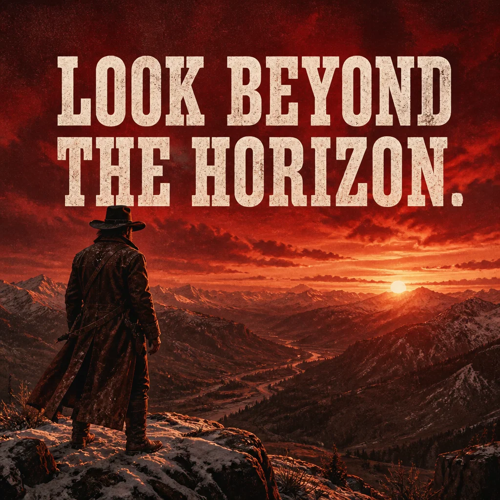 Red Dead Redemption ad concept example: The High Plains Drifter
